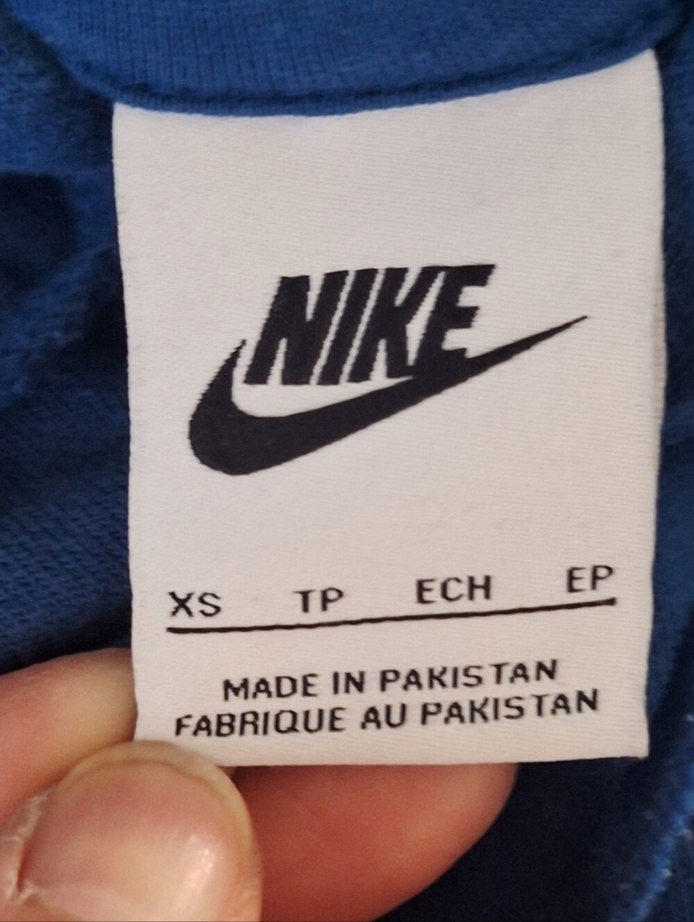 Pre-owned Y2K Streetwear Nike Men’s Blue Hoodie | Size XS - Picture 5 of 5